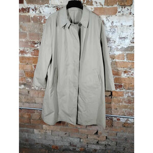Vtg London Fog Maincoats Reeves Khaki Trench Coat Long Jacket Women's Sz 20